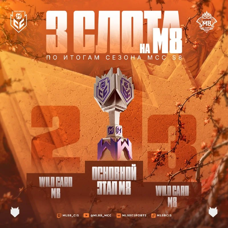 ⚪️ ТРИ СЛОТА НА ЧЕМПИОНАТ МИРА M8